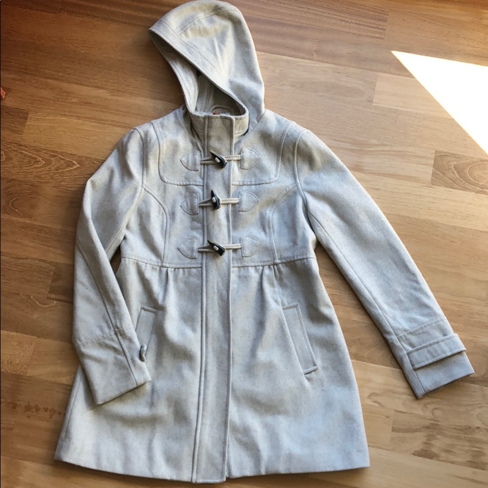 H&M Grey Hooded Coat